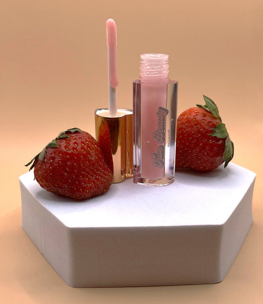 Strawberry Flavored Nude Pink Lipgloss
