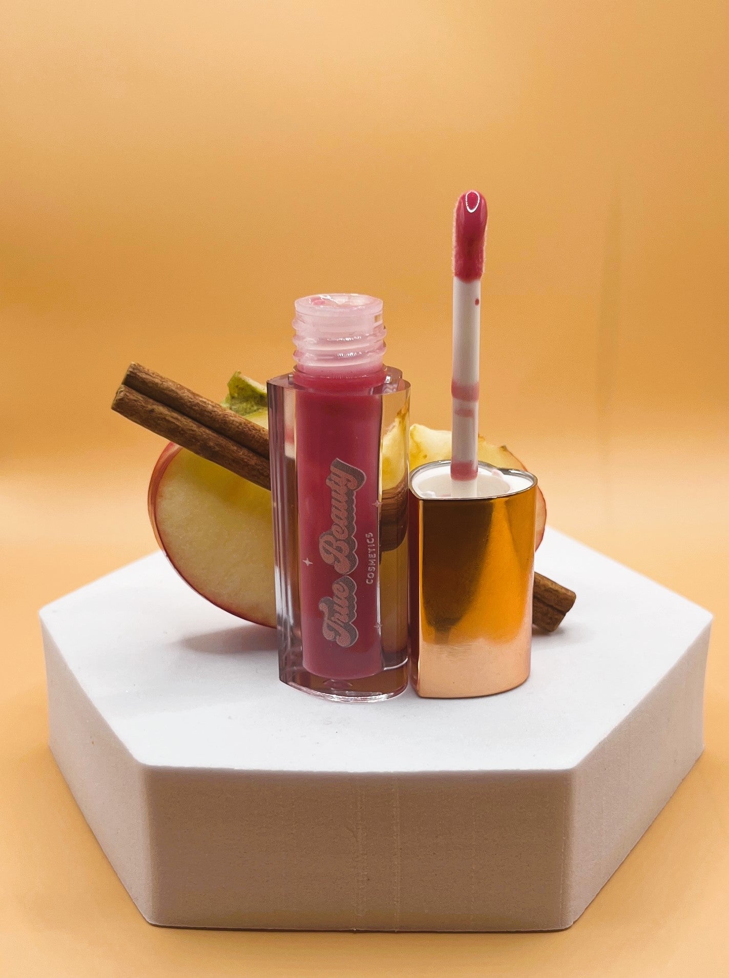 Rose Pink Apple Cinnamon Lipgloss